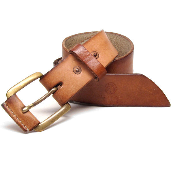 Aged Veg Tan Leather Belt