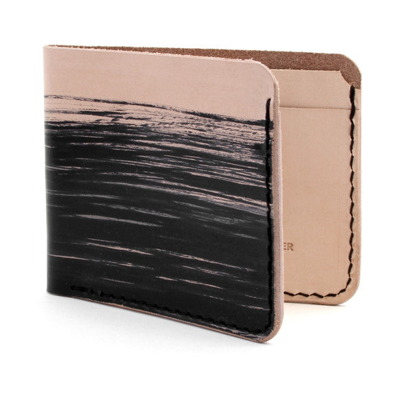 Stone Mountain Leather Paisley Large Tab Wallet-Black Tan 