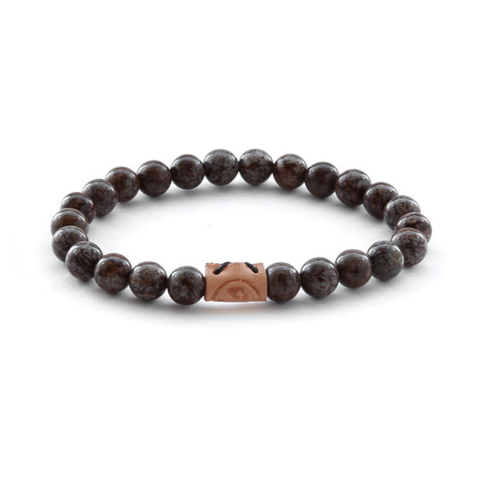 Round Stone Bracelet  - Mocha