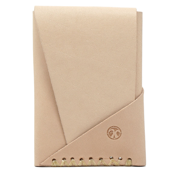 Minimalist Shadow Card Wallet Natural Front