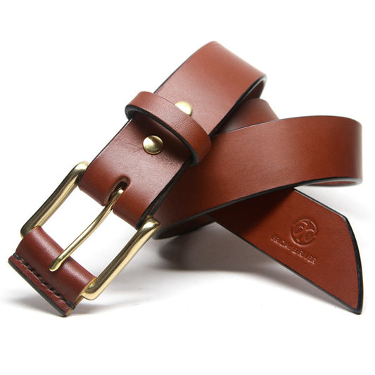 Bespoke Russet Saddle Tan English Bridle Leather Belt