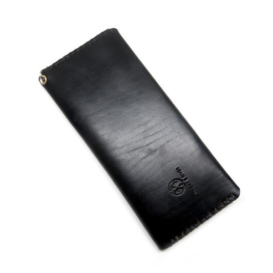 Black Horween Biker Wallet
