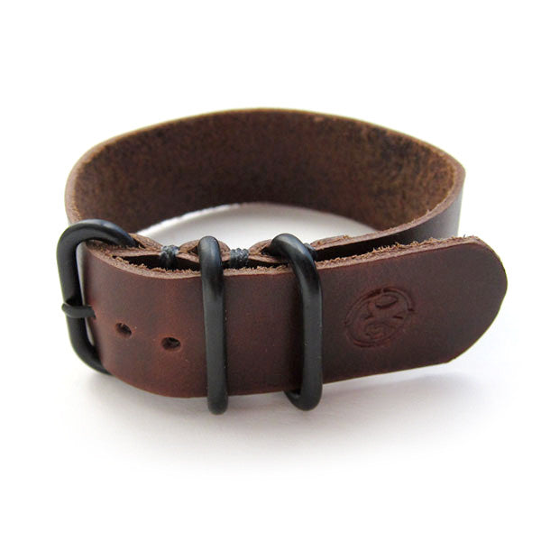 Horween Chromexcel Brown Leather Nato Wach Band
