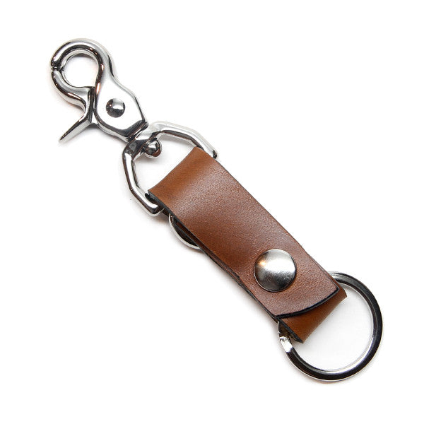 Everyday Carry Key Leather Chain with Clip sunrise color