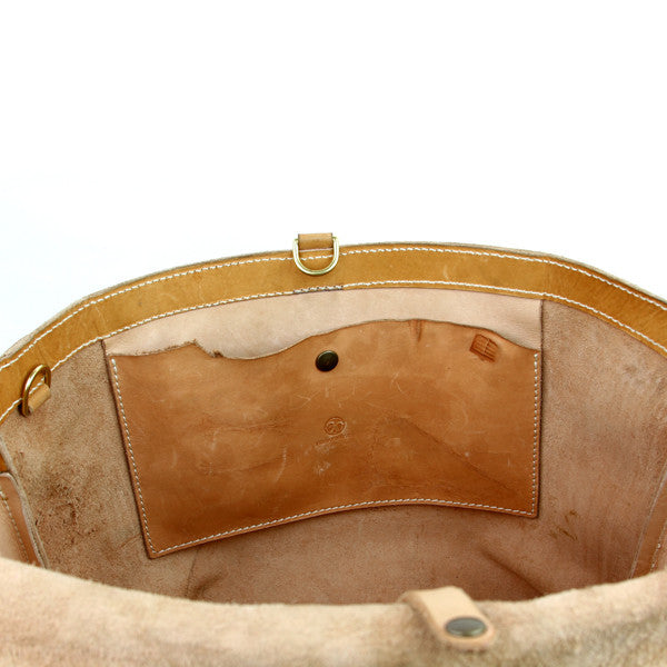 leather bag with pocket