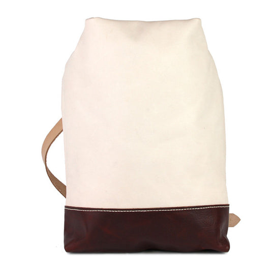 Natural Vegetable tanned leather sling bag front