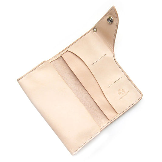 Japanese Style long leather wallet open